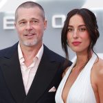 Брэд Питт и Инес де Рамон на премьере «Формулы 1».